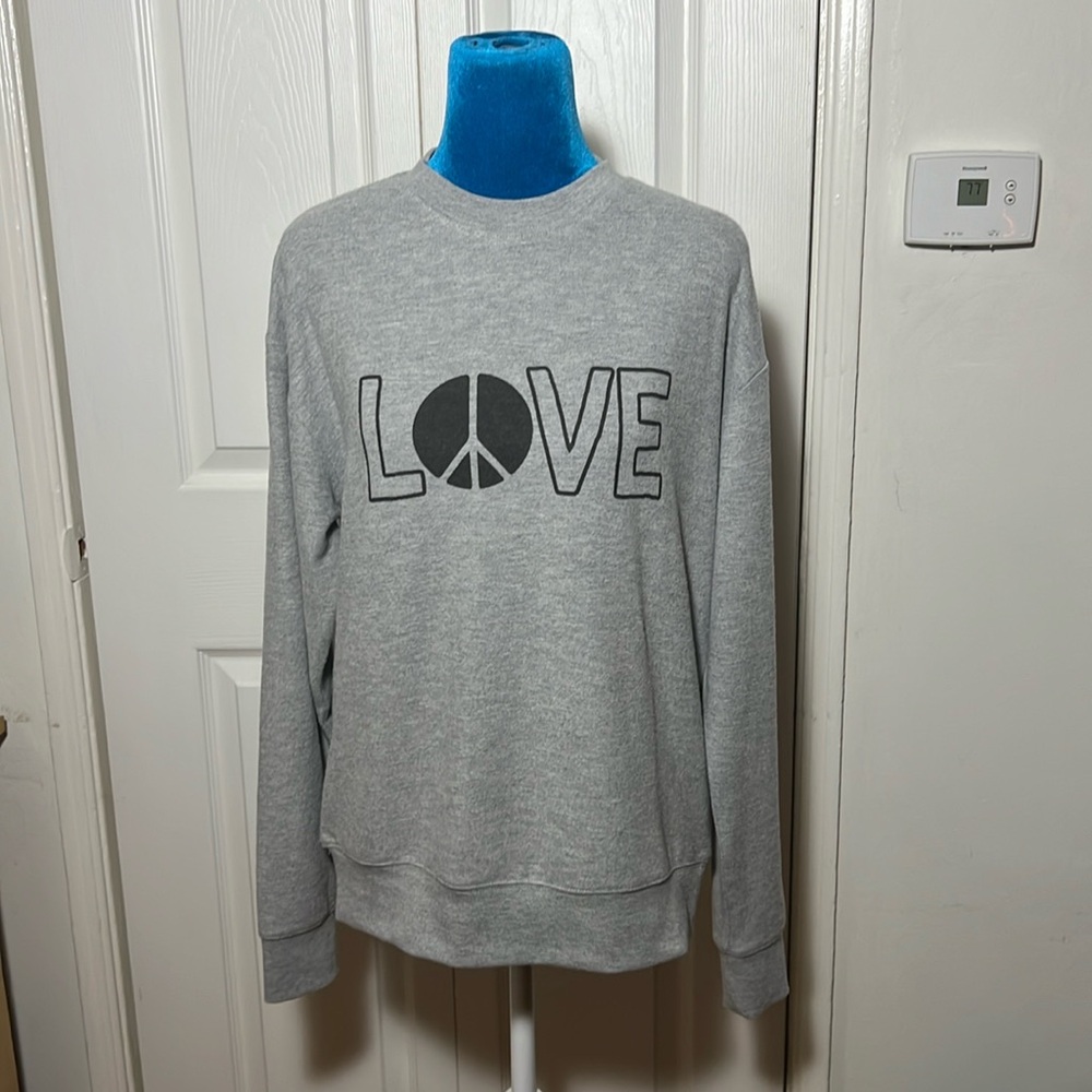NWOT Spiritual Gangster LOVE Super Soft Crew Sweatshirt Small - Picture 1 of 7
